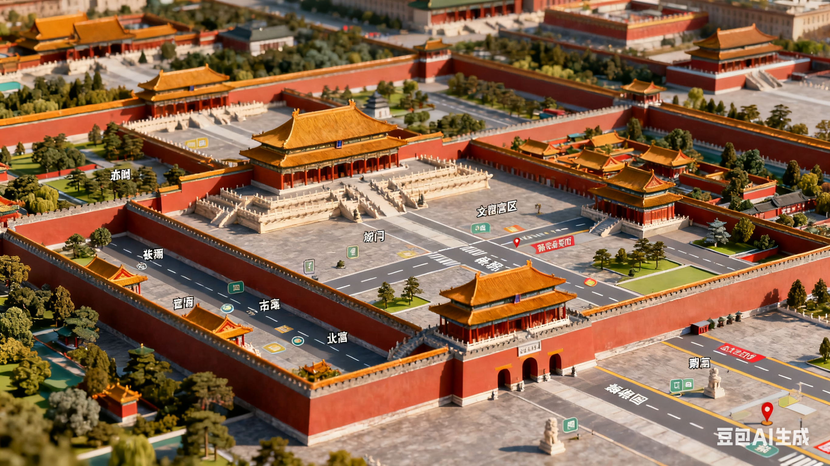 Palace Museum Scenic Map